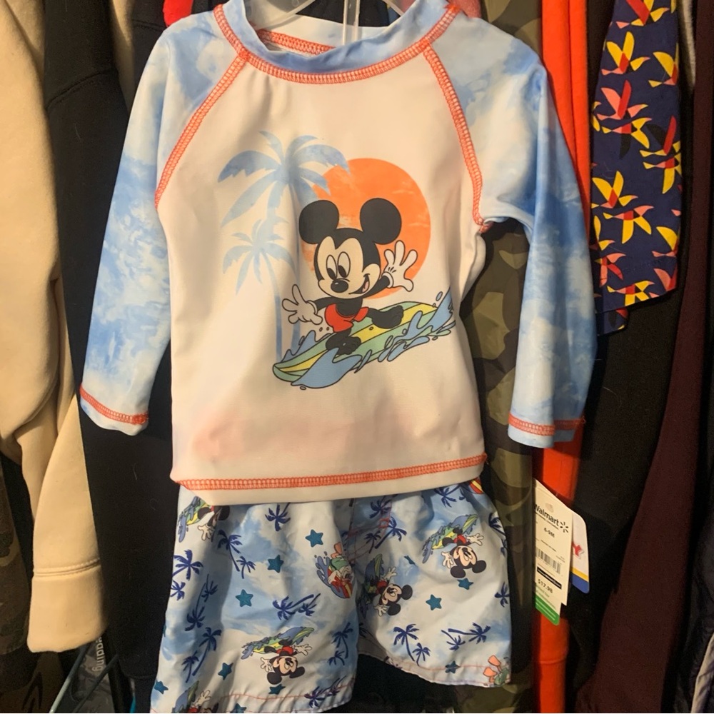 Disney Licensed Mickey And Friends Boys Toddler Swimsuit